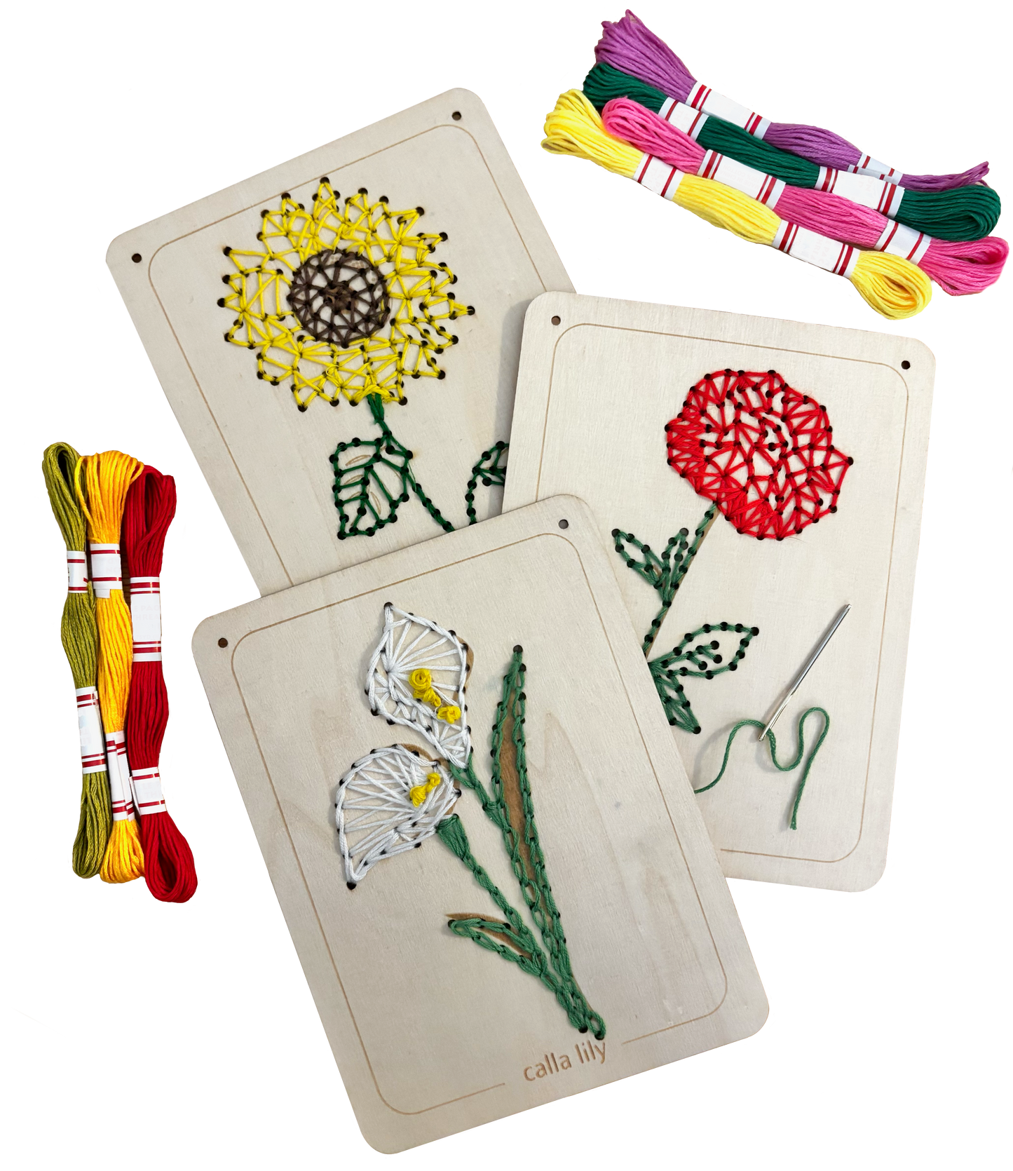 Summer Flower Embroidery Kit