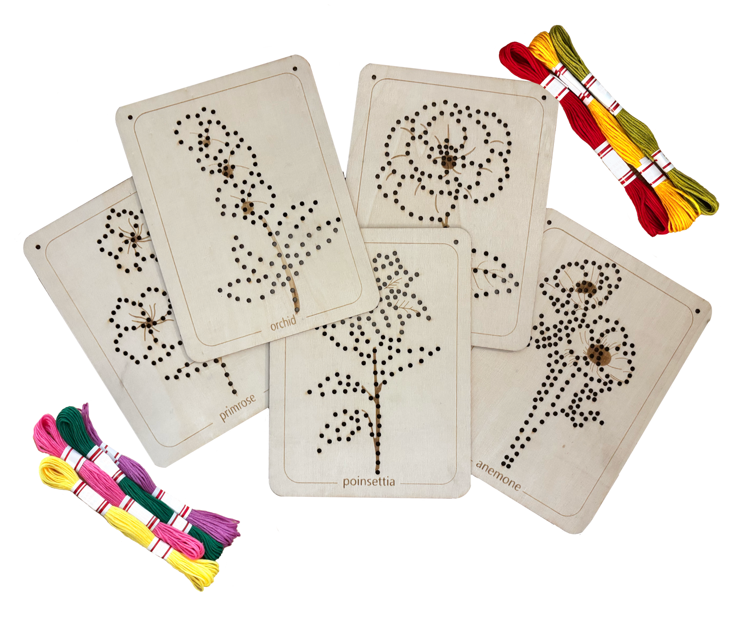 Winter Flower Embroidery Kit