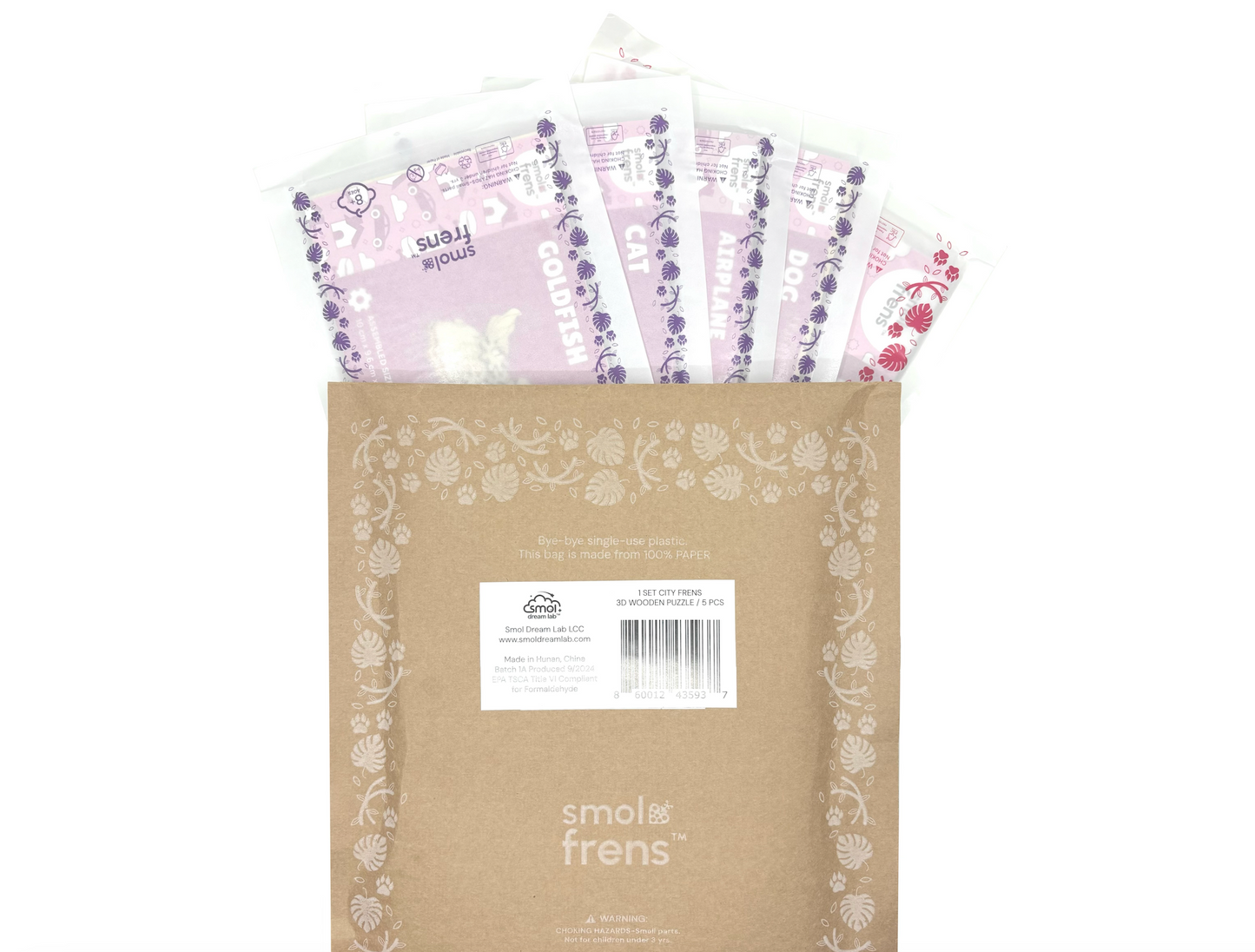 smol Frens | City Frens 5-Pack | 100% FSC C108155