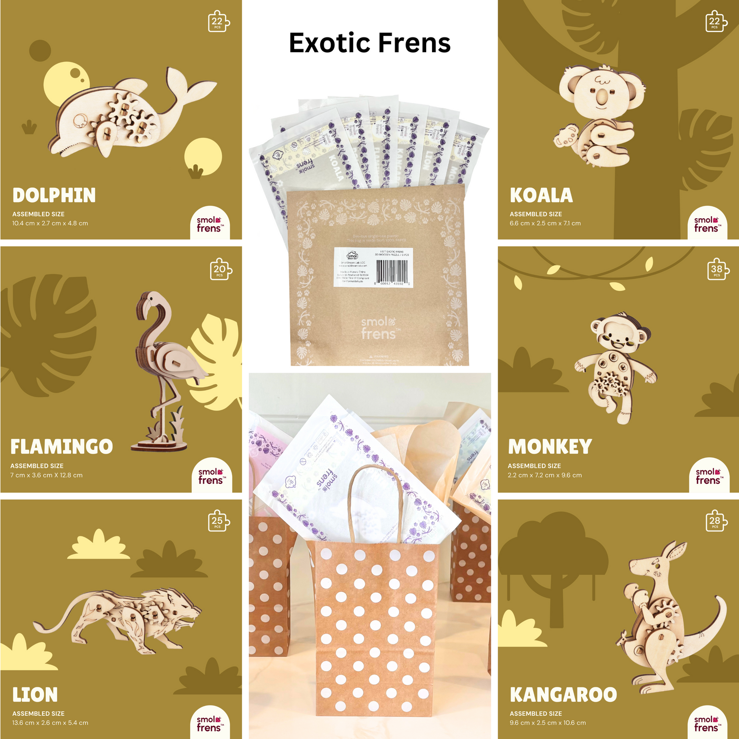 Smol Frens 3D Puzzle Kits